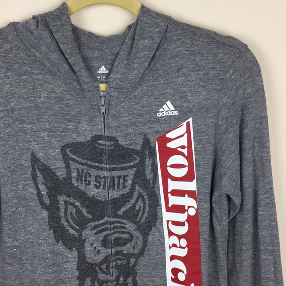 Adidas - NC State Wolfpack Zip Up Hoodie Jacket - Picture 2 of 7
